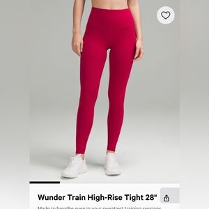 Lululemon Wunder Train tights 28”